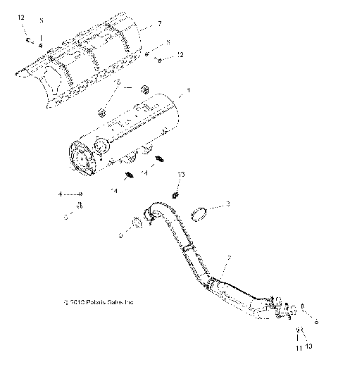 ENGINE, EXHAUST - A15SYE85FS (49ATVEXHAUST11SPTRG850)