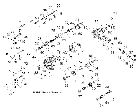 DRIVE TRAIN, MAIN GEARCASE - Z14VH57AD (49RGRTRANS1333051)