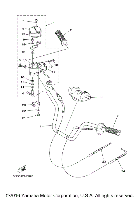 STEERING HANDLE CABLE