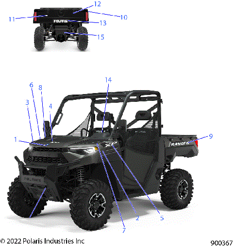 BODY, DECALS, GRAPHICS - R22RRS99C9/E9/CK/EK/CM/EM/F9/FM/EF9/EFM/PCG (900367)