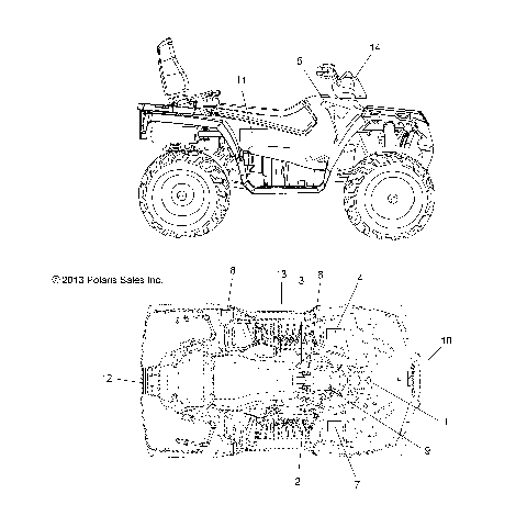 BODY, DECALS - A14DH57FJ (49ATVDECAL14SPTRG570I)