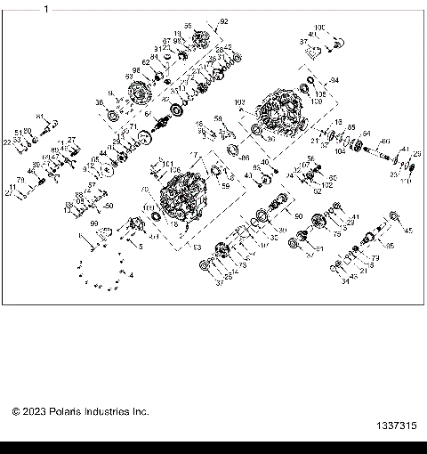 DRIVE TRAIN, MAIN GEARCASE INTERNALS (FROM 8/28/23) - D24P2ED4D4 (1334334)