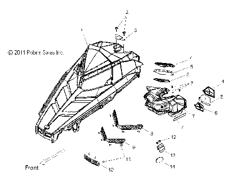 BODY, HOOD ASM. - S12CM8GSA/GSL/GEA (49SNOWHOOD12800RMK)