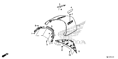 REAR CENTER TOP COVER