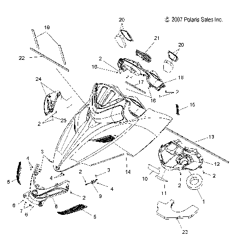 BODY, HOOD ASM. - S08PB8ES/EE (49SNOWHOOD08800IQ)