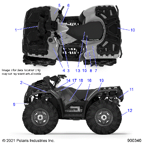 BODY, DECALS - A22SXN85A4 (900340-01)