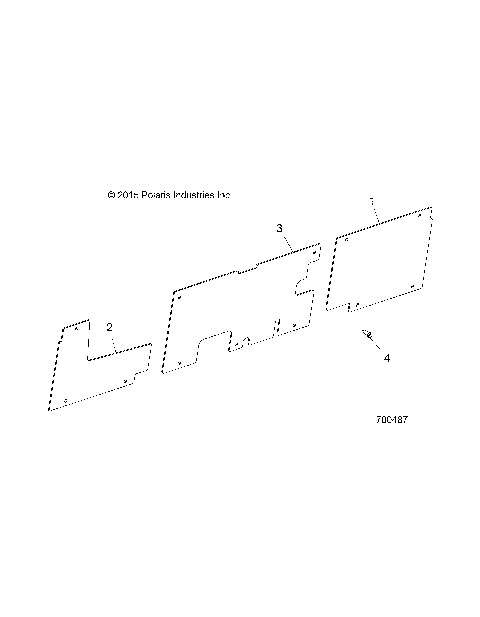 BODY, WHEEL WELL PLATES - R16RCA57A1/A4/B1/B4 (700487)