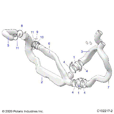 BODY, CLUTCH DUCTS - A20SXM95AL/CAL (C102217-2)