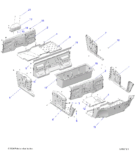 BODY, FLOOR and FENDERS - R25CDA57A1 (C700012-1)