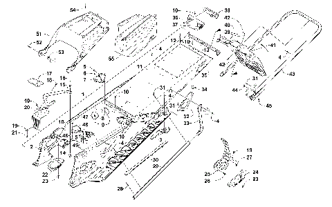 TUNNEL, REAR BUMPER, AND SNOWFLAP ASSEMBLY [103720]