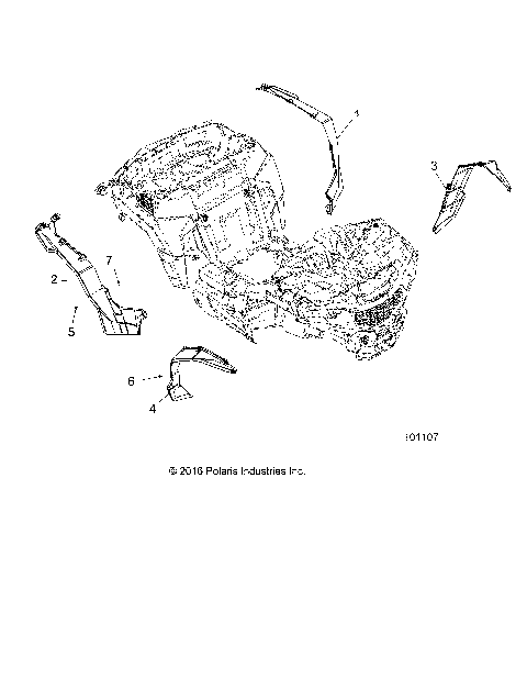 BODY, FRONT AND REAR FENDER FLARES - A18DCE87BB (101107)
