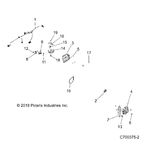 ELECTRICAL, BOX HARNESS, REG., RELAY, ECU - Z19VBE99F2/S99C2/CM (C700375-2)