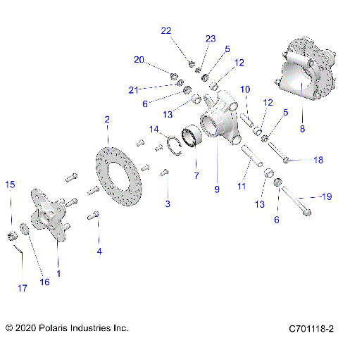 SUSPENSION, REAR CARRIER - G21GAB99CM/FM (C701118-2)