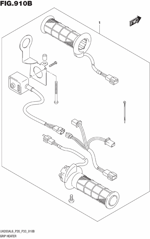 GRIP HEATER SET (OPTIONAL:UH200AL6 P33)