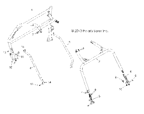 CHASSIS, CAB FRAME and SIDE BARS - Z14VE76AD/7EAL/7EAW/EAJ/EAU (49RGRCAB11RZRS)