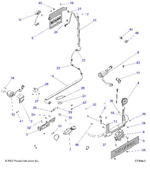 ELECTRICAL, WIRE HARNESS COMPONANTS, AND LICENSE PLATES  - R23MAA57F1/SC1/E1/C9/E9/CK/EK/F1/F9 (C730443)