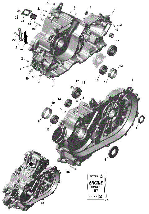 01- ROTAX - Crankcase