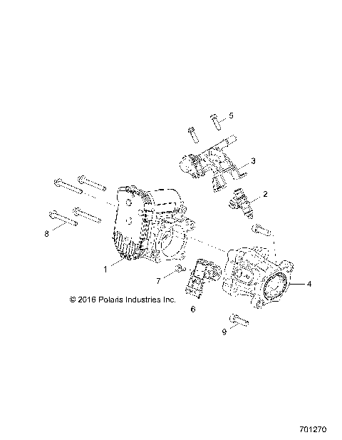 ENGINE, THROTTLE BODY AND FUEL RAIL - Z18VHA57F2 (701270)
