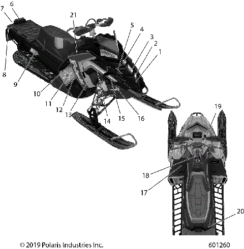 BODY, DECAL  XC, MIDNIGHT BLUE SIDE PANEL W/RETRO ACCENT SC SELECT - S20FJP8 (601260)