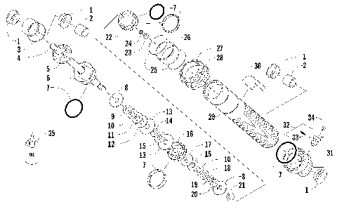 REAR SUSPENSION REAR ARM SHOCK ABSORBER [95183]