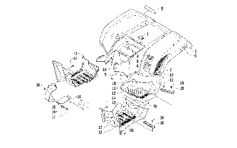 REAR BODY PANEL AND FOOTWELL ASSEMBLIES [94167]