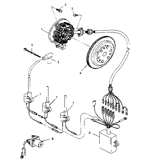 MAGNETO ASSEMBLY  SLX 780 B954287 (4933953395C005)