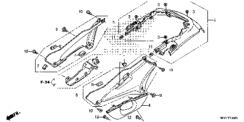 SIDE COVER@REAR COWL
