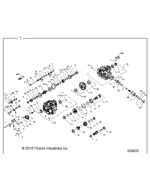 DRIVE TRAIN, MAIN GEARCASE - A17DAH57A5 (100635)