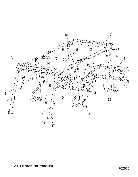 CHASSIS, CAB FRAME - R23M4U57B4/B9 (7045151)