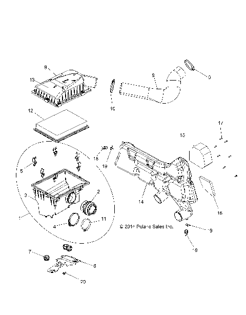 ENGINE, AIR INTAKE SYSTEM - Z15VHA57FJ (49RGRAIRBOX15570EU)