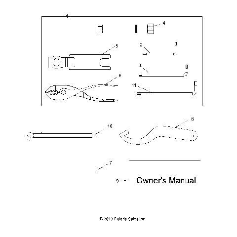 REFERENCES, TOOL KIT and OWNERS MANUAL - A15DAH32EJ (49ATVTOOL14325)