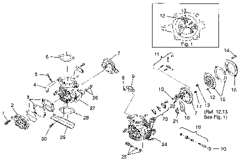 CARBURETOR HURRICANE B964466 and Intl. HURRICANE I964466 (4935733573C003)
