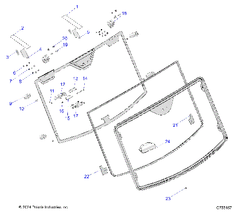BODY, WINDSHIELD, FIXED - FROM 07/07/2021  R21RSU99A9/AC/AP/AW/B9/BC/BP/BW (C733457)