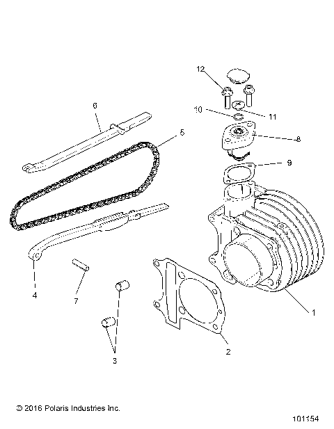 ENGINE, CYLINDER COMP - A17HAA15A7/B7 [101154]