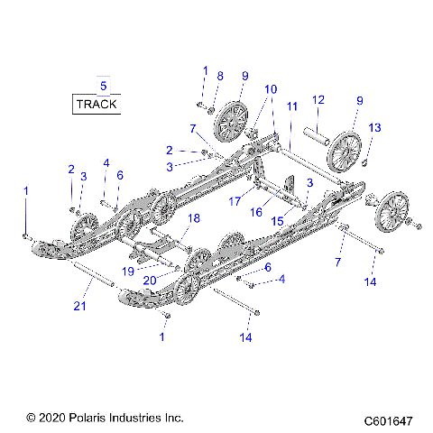 SUSPENSION, REAR - S21TDV8RS/8RE ALL OPTIONS (C601647)