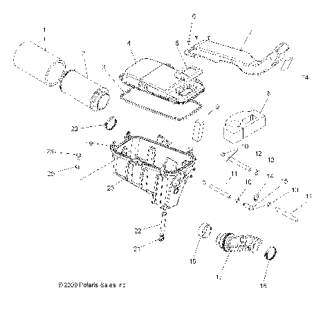 ENGINE, AIR INTAKE SYSTEM - A12DH50AX/AZ (49ATVAIRBOX10SP500TRG)