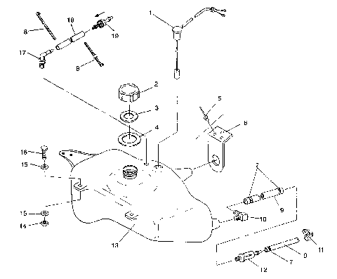 OIL TANK SL 750 B944070 (4927012701008A)