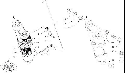 REAR SUSPENSION FRONT ARM SHOCK ABSORBER [105366]
