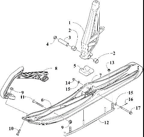 SKI AND SPINDLE ASSEMBLY [108891]