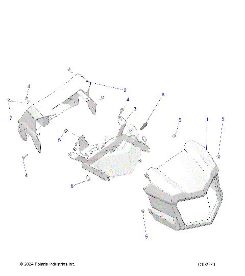 BODY, HEADLIGHT POD - A26SEA57A1/A4/A6 (C102773)