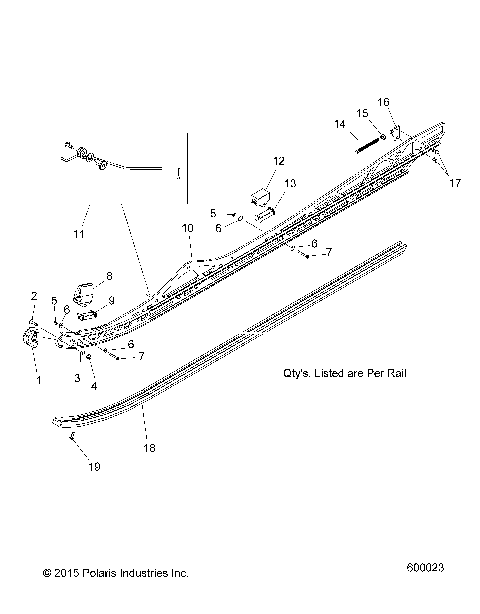 SUSPENSION, RAIL MOUNTING - S16EN8/EY8 ALL OPTIONS (600023)