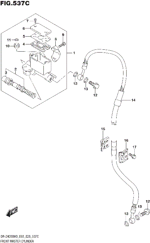 FRONT MASTER CYLINDER (DR-Z400SM)