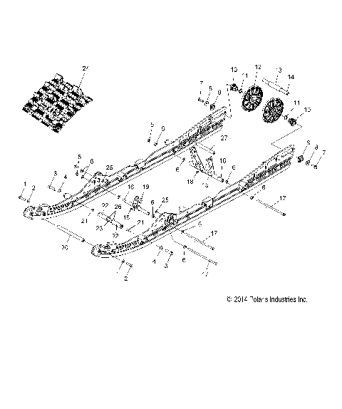 SUSPENSION, REAR (144 Inch) - S15CK6 ALL OPTIONS (49SNOWSUSPRR15RMK144)