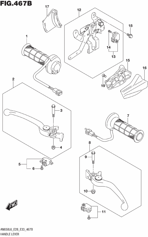 HANDLE LEVER (AN650ZL6 E28)
