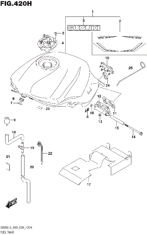 FUEL TANK (SV650AL9 E33) (FOR AGT)