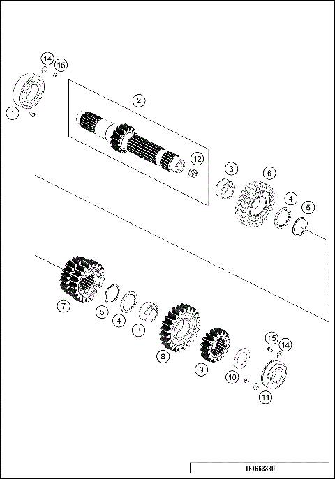 TRANSMISSION I - MAIN SHAFT
