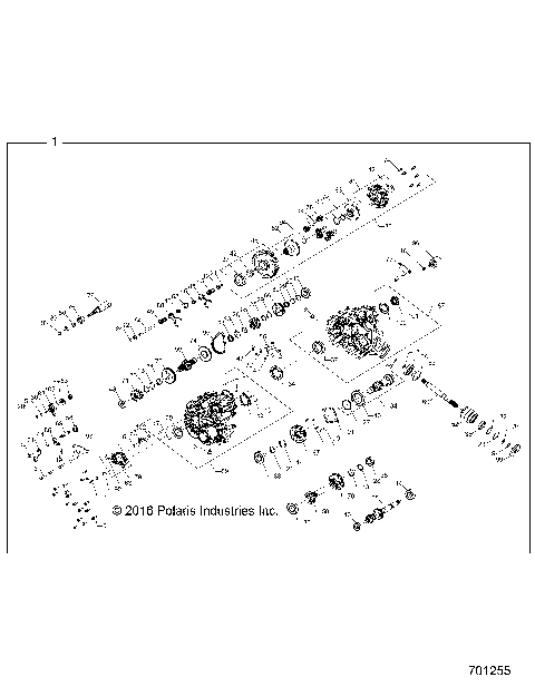 DRIVE TRAIN, MAIN GEARCASE - Z19VHE57BM (701255)