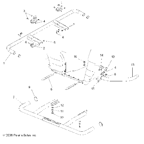 BUMPER and NERF BAR - R07RH68AD/AG/AH/AK/AL/AO/AP/AW (49RGRNERFBAR077004X4)