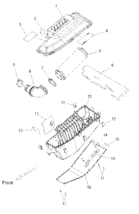 ENGINE, AIR INTAKE SYSTEM - S12PP7FSL (49SNOWAIR09FSTTRG)