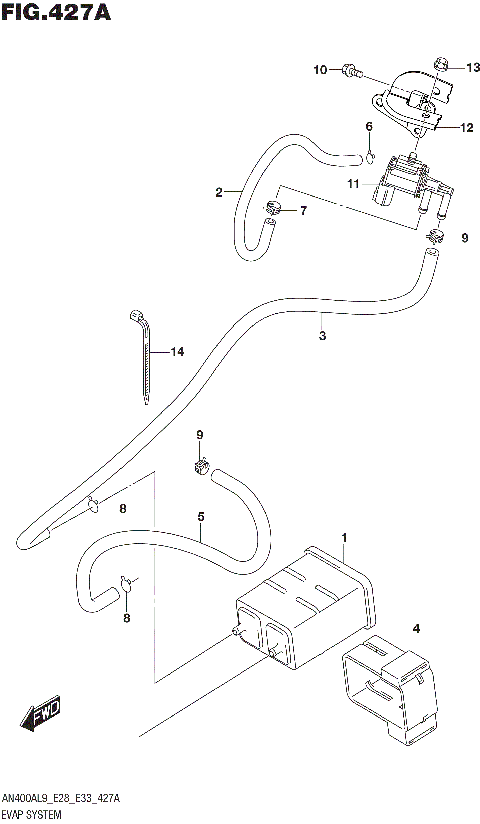 EVAP SYSTEM (AN400AL9 E33)